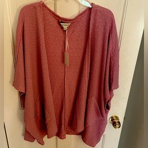 Mauve/pink open cardigan